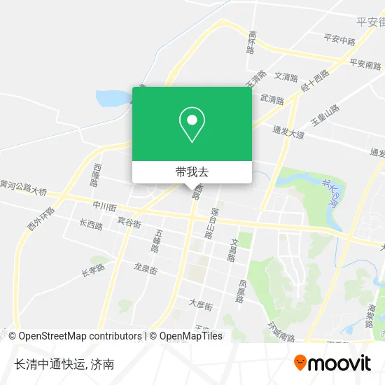 长清中通快运地图