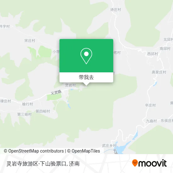 灵岩寺旅游区-下山验票口地图