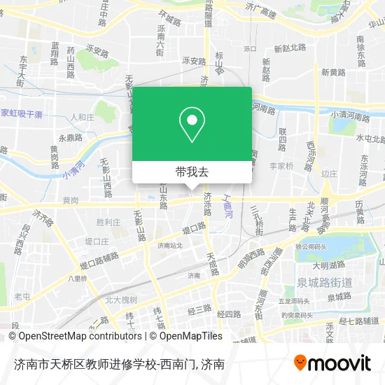 济南市天桥区教师进修学校-西南门地图