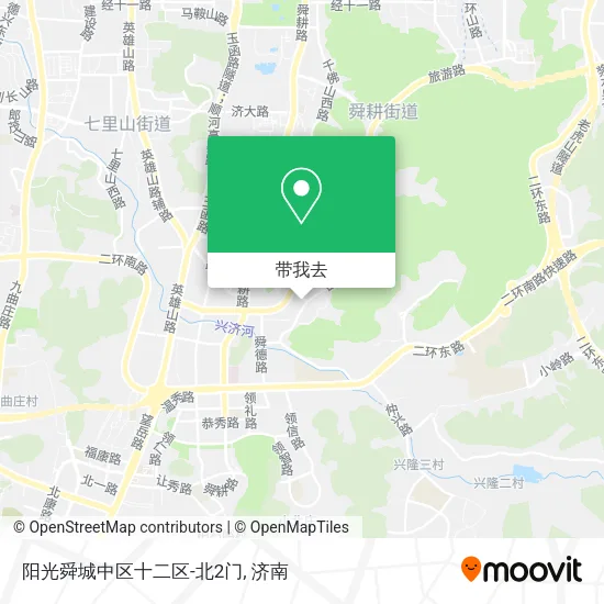阳光舜城中区十二区-北2门地图