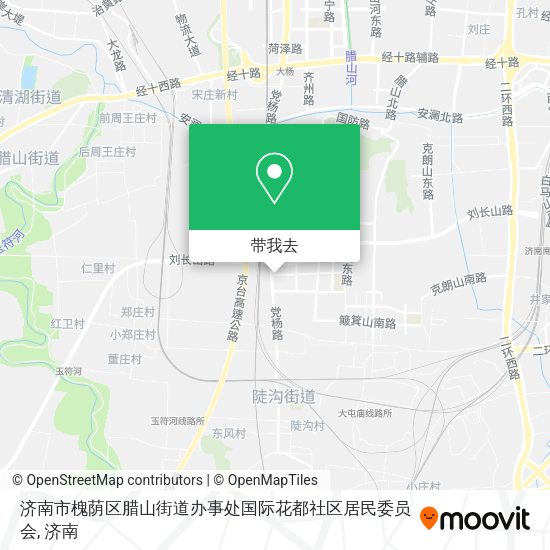 济南市槐荫区腊山街道办事处国际花都社区居民委员会地图