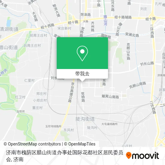 济南市槐荫区腊山街道办事处国际花都社区居民委员会地图