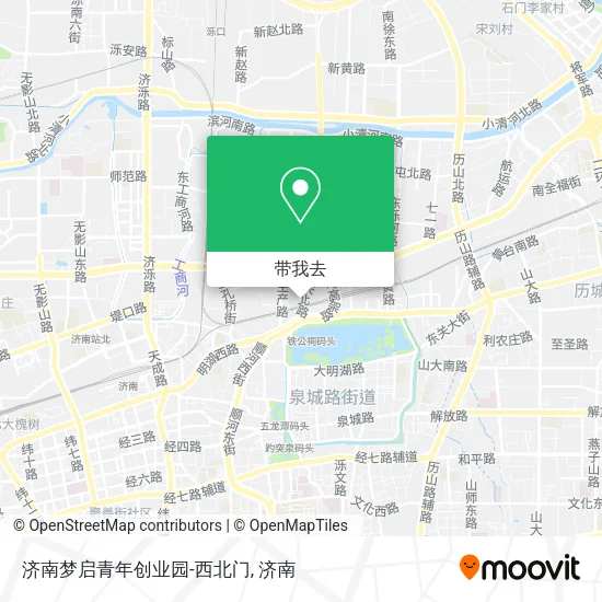 济南梦启青年创业园-西北门地图