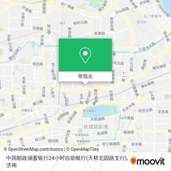 中国邮政储蓄银行24小时自助银行(天桥北园路支行)地图