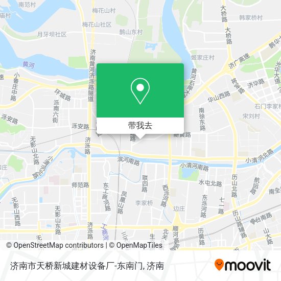 济南市天桥新城建材设备厂-东南门地图