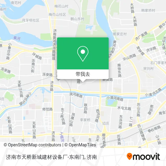 济南市天桥新城建材设备厂-东南门地图