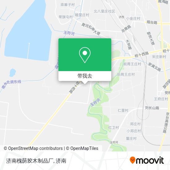 济南槐荫胶木制品厂地图
