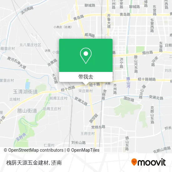 槐荫天源五金建材地图