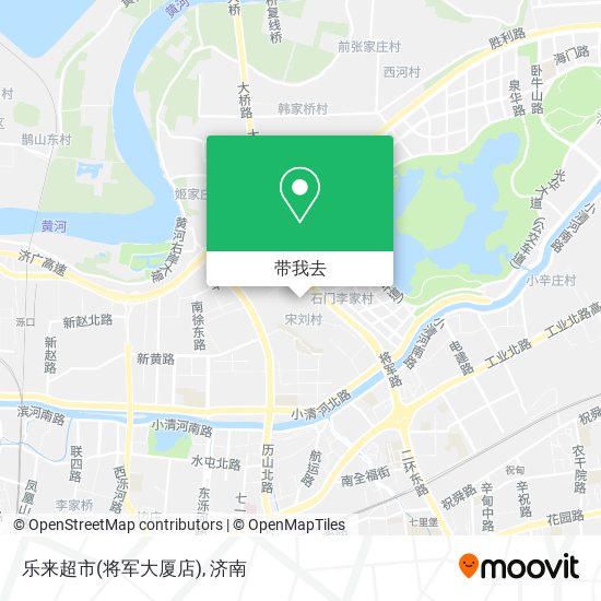 乐来超市(将军大厦店)地图