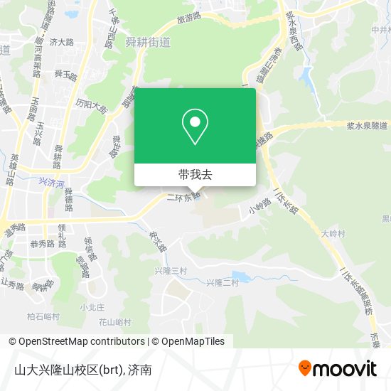 山大兴隆山校区(brt)地图