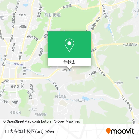 山大兴隆山校区(brt)地图