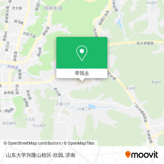 山东大学兴隆山校区-欣园地图