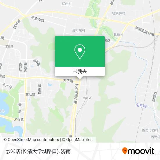 炒米店(长清大学城路口)地图