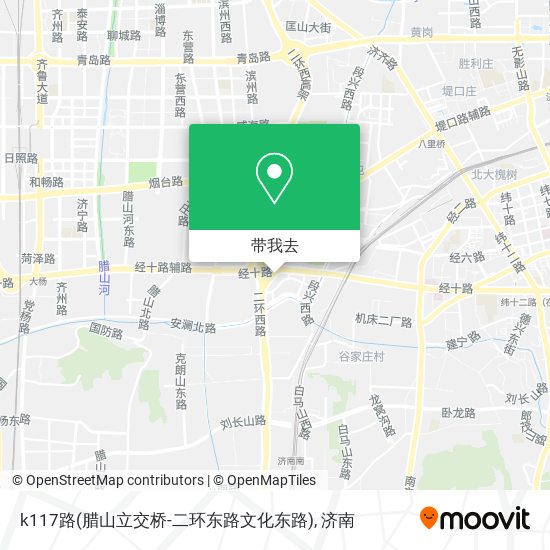 k117路(腊山立交桥-二环东路文化东路)地图