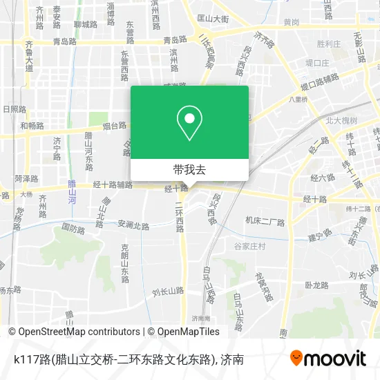 k117路(腊山立交桥-二环东路文化东路)地图
