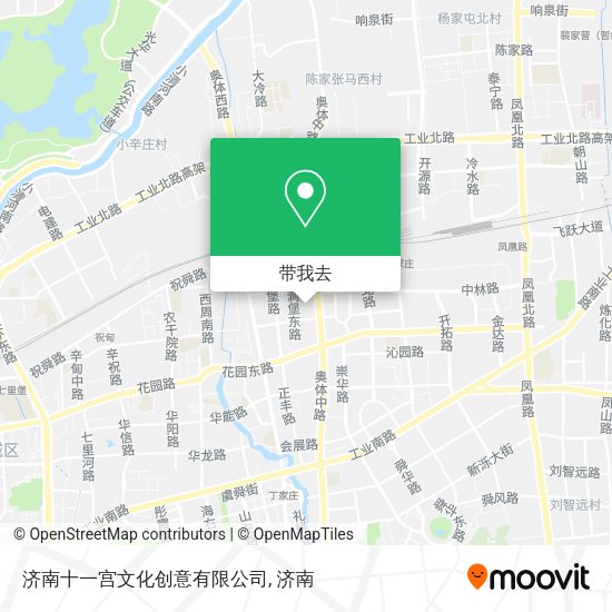 济南十一宫文化创意有限公司地图