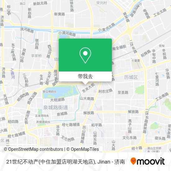 21世纪不动产(中住加盟店明湖天地店)地图