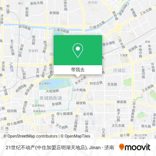 21世纪不动产(中住加盟店明湖天地店)地图