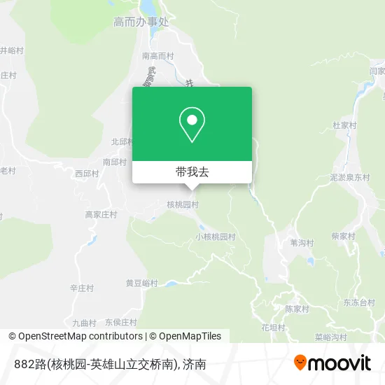 882路(核桃园-英雄山立交桥南)地图