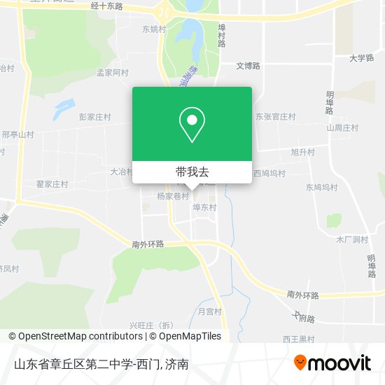 山东省章丘区第二中学-西门地图