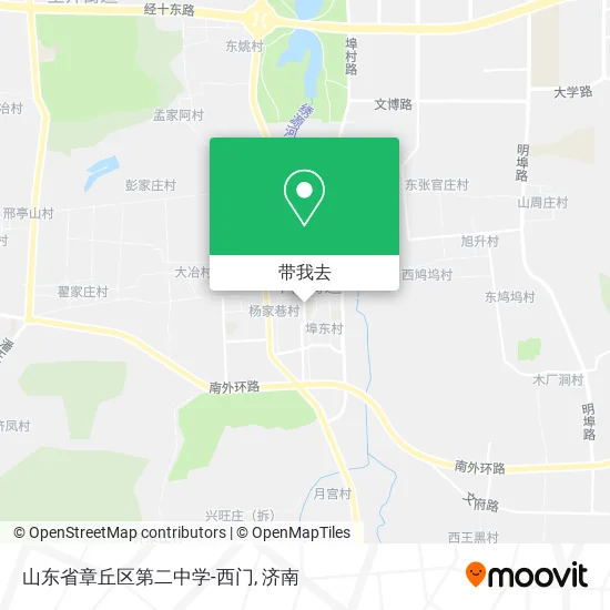 山东省章丘区第二中学-西门地图