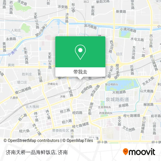 济南天桥一品海鲜饭店地图