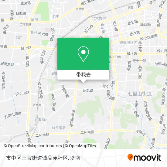 市中区王官街道诚品苑社区地图