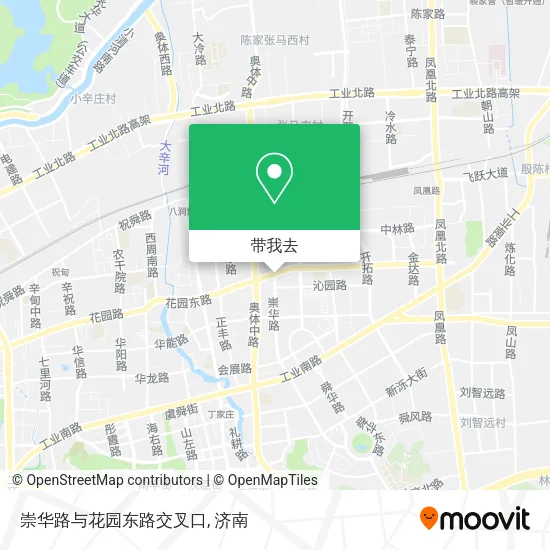 崇华路与花园东路交叉口地图