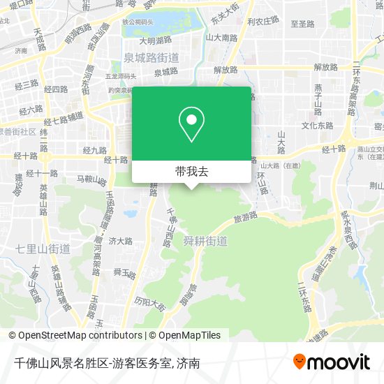 千佛山风景名胜区-游客医务室地图