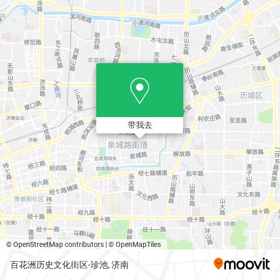 百花洲历史文化街区-珍池地图