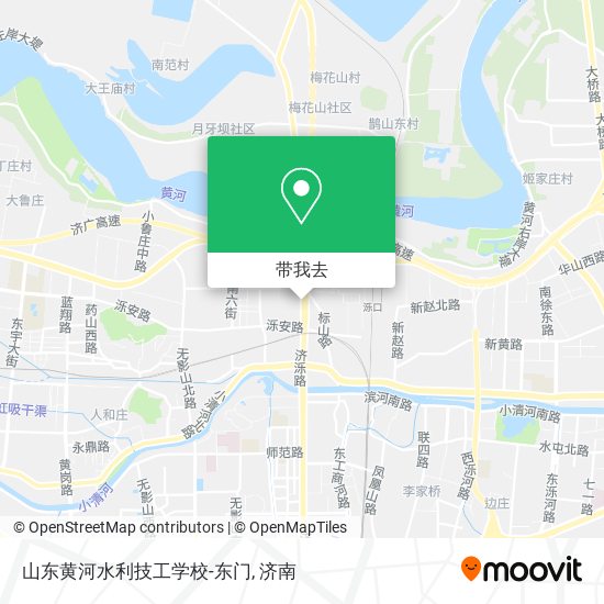 山东黄河水利技工学校-东门地图