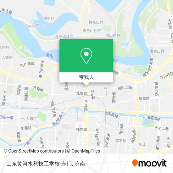 山东黄河水利技工学校-东门地图