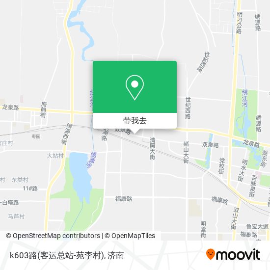 k603路(客运总站-苑李村)地图