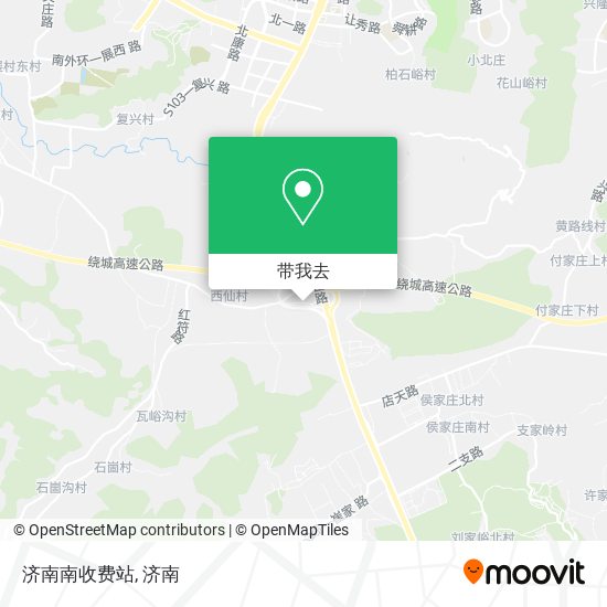 济南南收费站地图