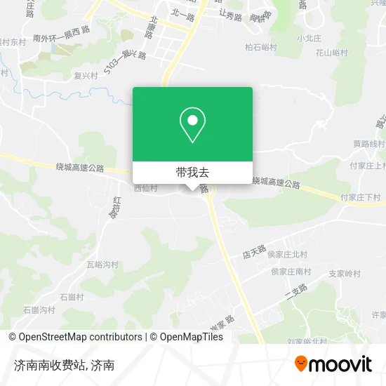 济南南收费站地图
