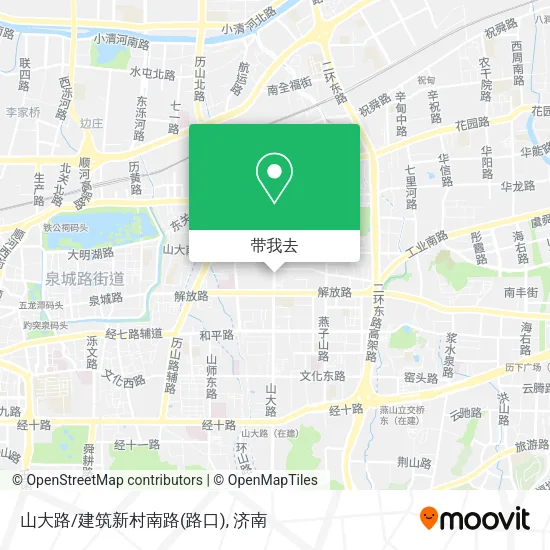 山大路/建筑新村南路(路口)地图