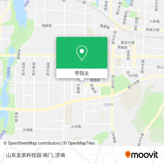 山东龙泉科技园-南门地图
