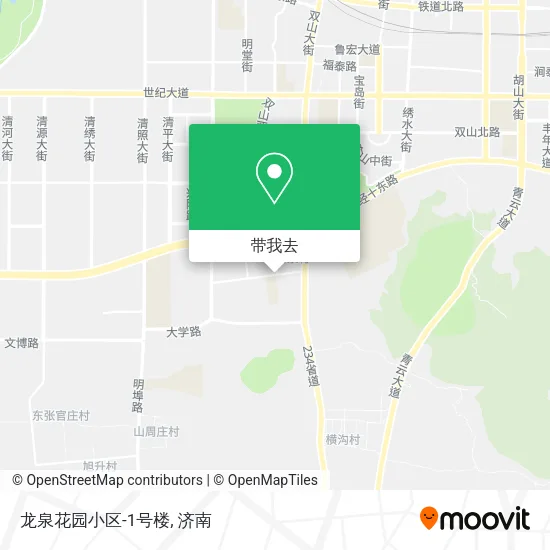龙泉花园小区-1号楼地图