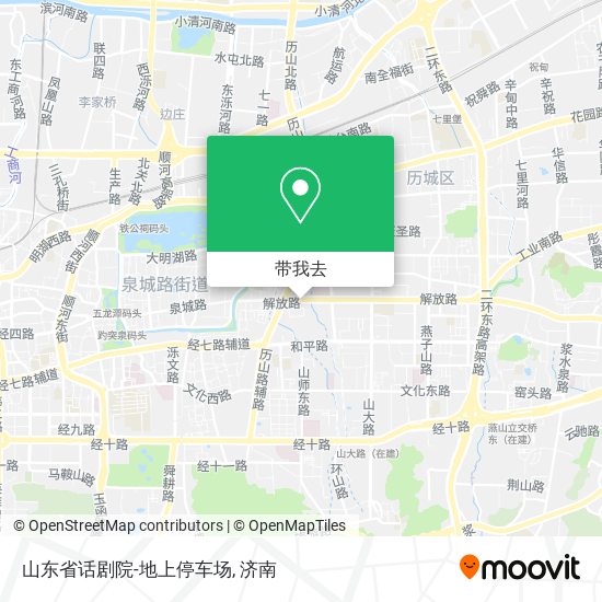 山东省话剧院-地上停车场地图