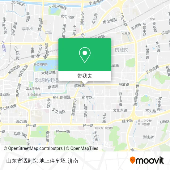山东省话剧院-地上停车场地图