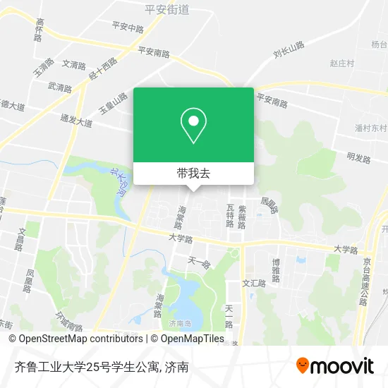 齐鲁工业大学25号学生公寓地图