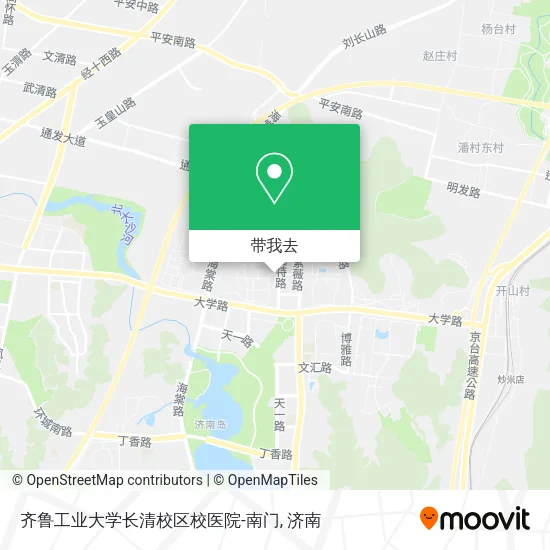 齐鲁工业大学长清校区校医院-南门地图