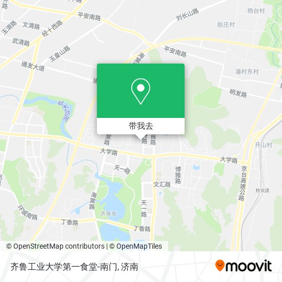 齐鲁工业大学第一食堂-南门地图