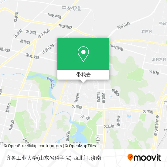 齐鲁工业大学(山东省科学院)-西北门地图