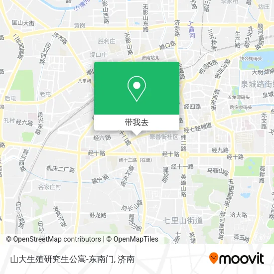 山大生殖研究生公寓-东南门地图