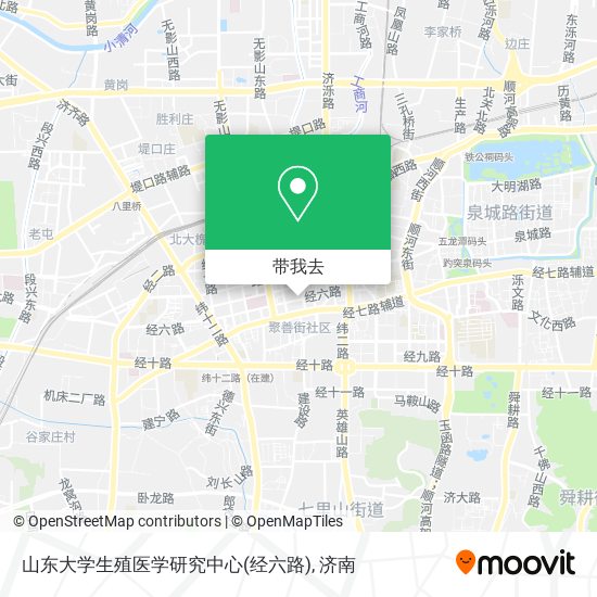 山东大学生殖医学研究中心(经六路)地图