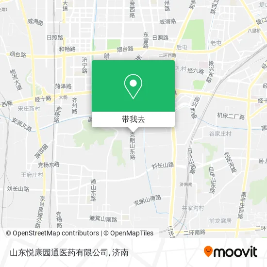 山东悦康园通医药有限公司地图