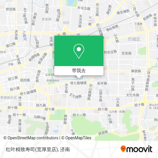 红叶精致寿司(宽厚里店)地图
