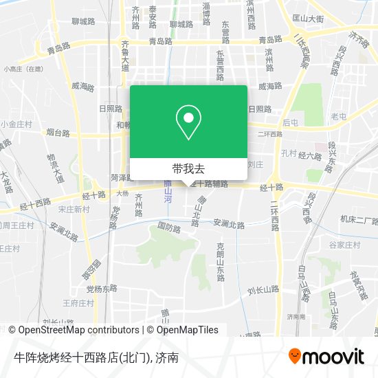 牛阵烧烤经十西路店(北门)地图