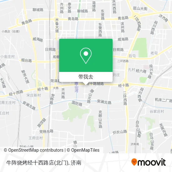 牛阵烧烤经十西路店(北门)地图